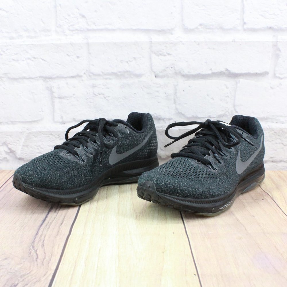 Nike Zoom All Out Black Mesh Lace-up Running Sneaker Shoes Size 7.5 - Picture 2 of 9
